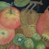 Nature morte, huile sur toile signée