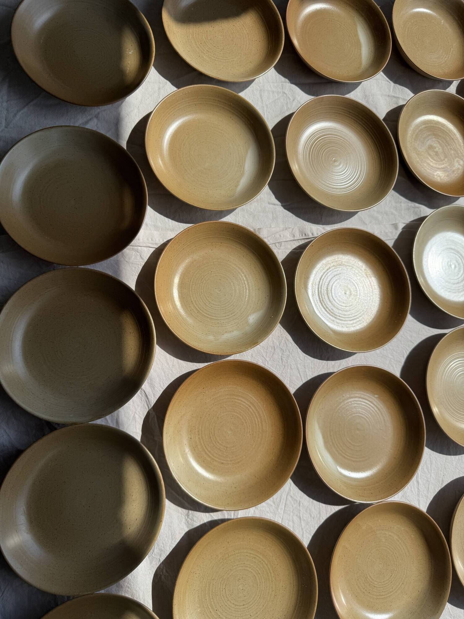 Set of 29 CNP village France D19 soup plates