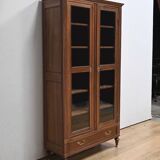 Bookcase in Solid Walnut, Louis XVI style – Mid-19th century
