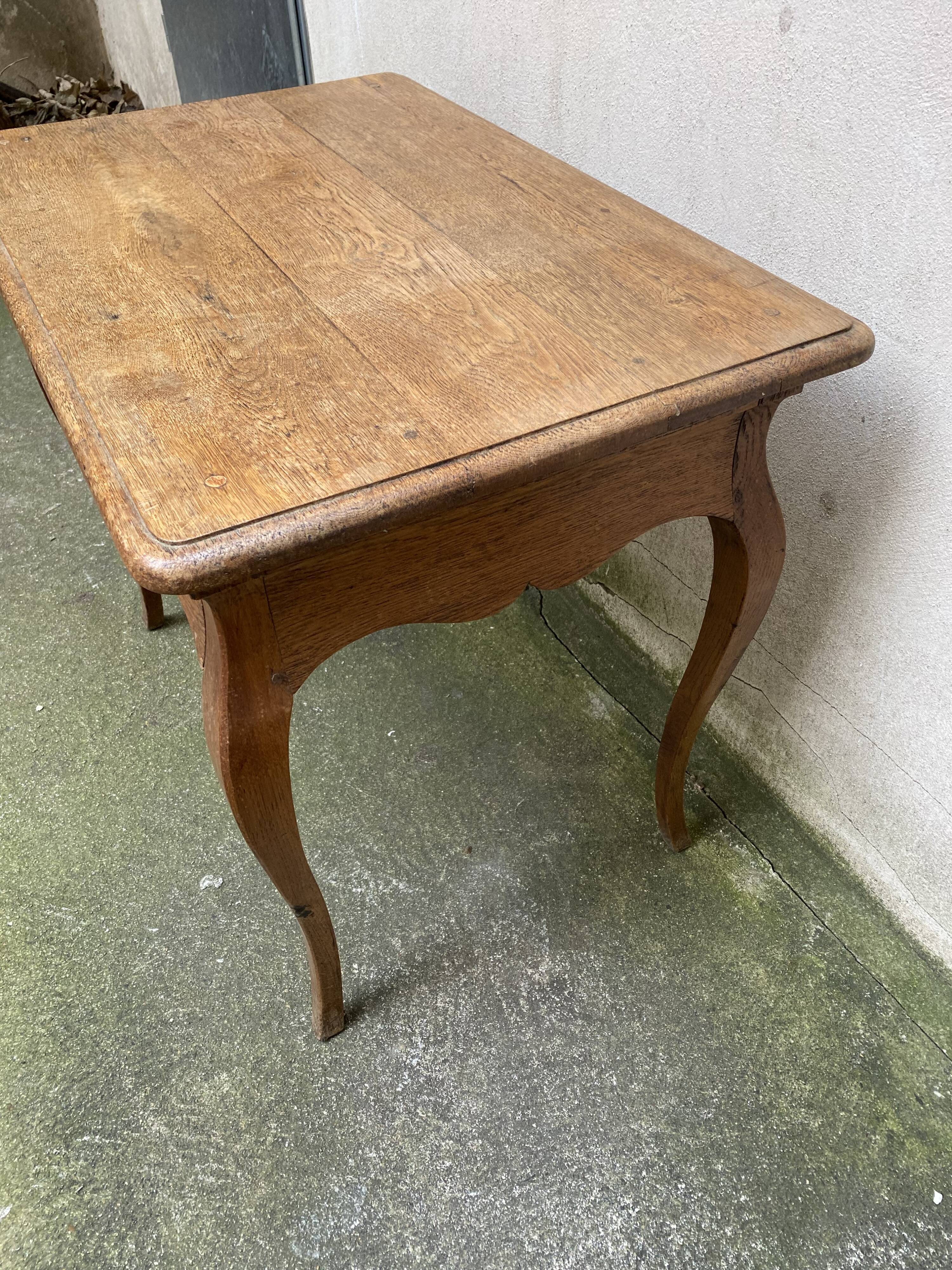 Louis XV style oak game table stamped