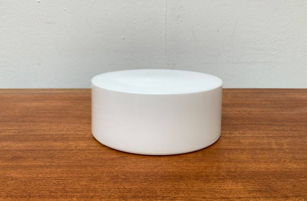 Mid-century German minimalist glass ceiling or wall lamp by Big, 1960s.