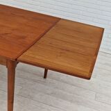 1960, Danish design, unfolded dining table, teak wood.