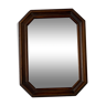 Octagonal wooden mirror