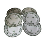 Lot of 6 flat plates "Modern Style"