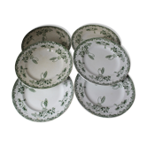 Lot de 6 assiettes plates "Modern Style"