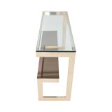 Console table 2-tier coated gold by belgo chrom Dewulf Selection