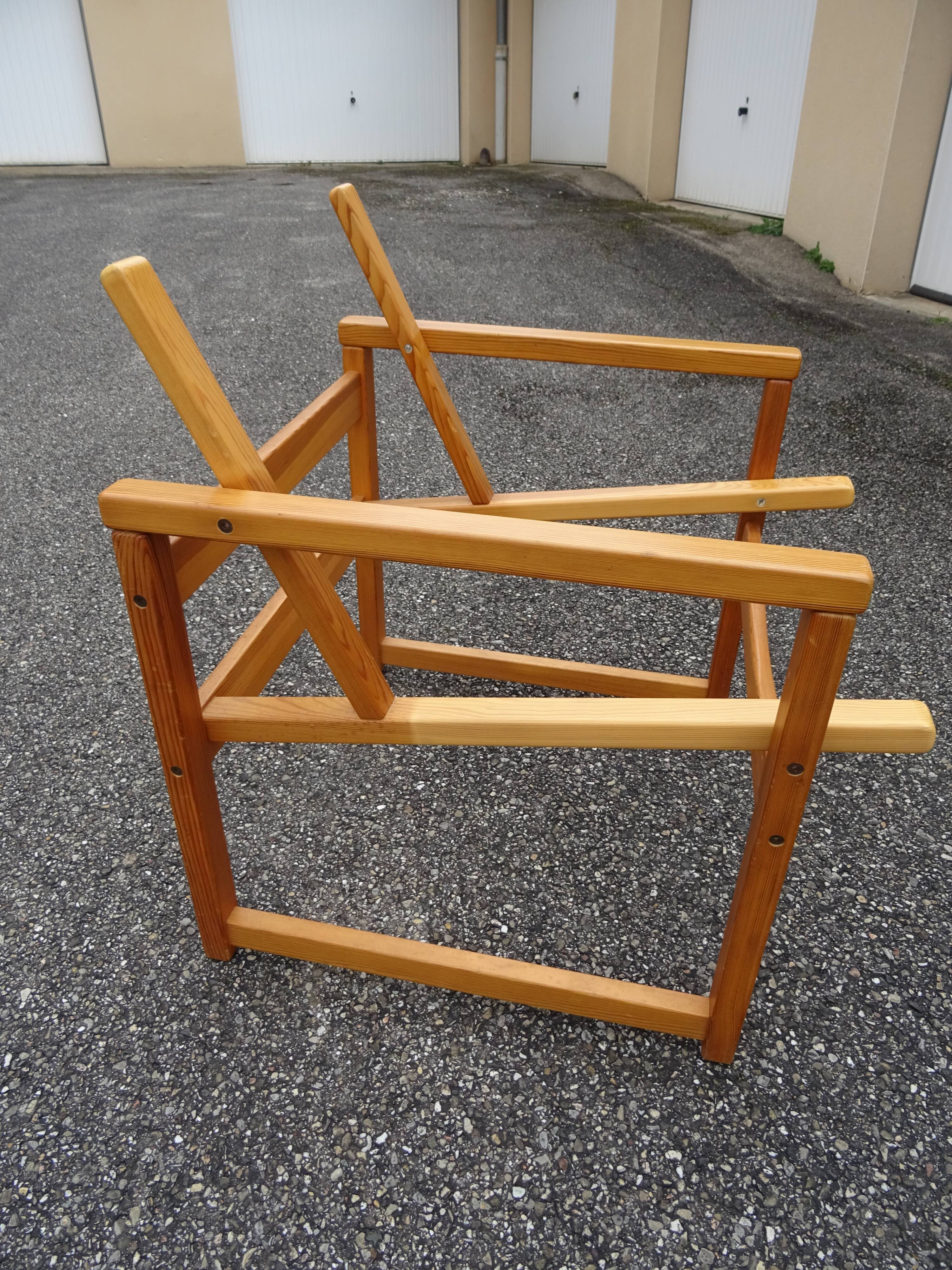 Paire de fauteuils style scandinave, années 70-80