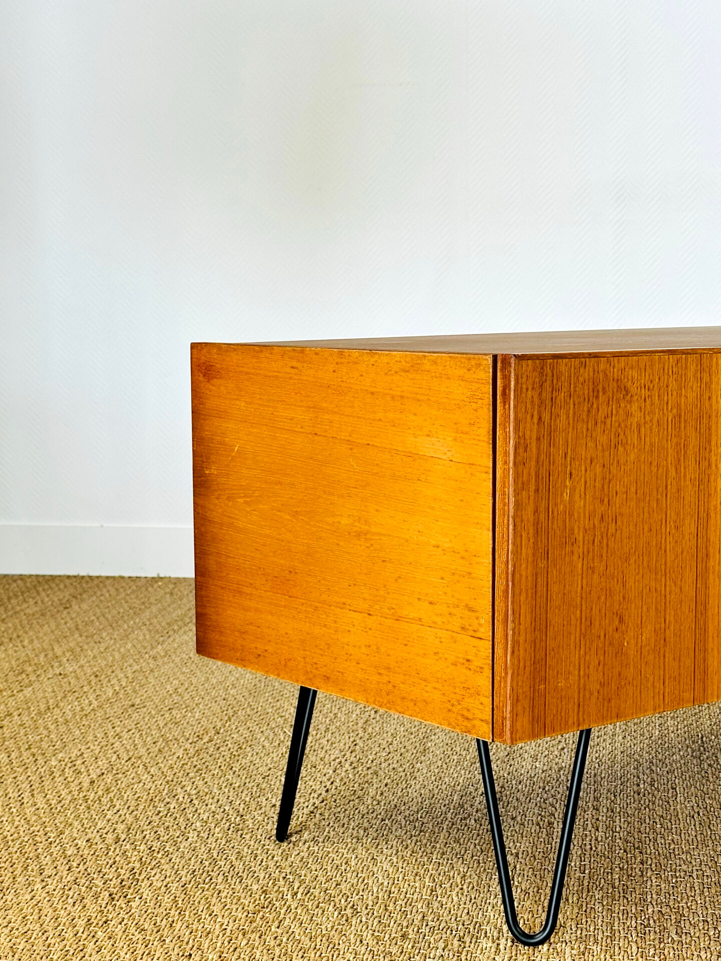 1960s minimalist Scandinavian teak sideboard