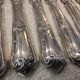 12 silver-plated metal table knives Boulenger LXV demi riche