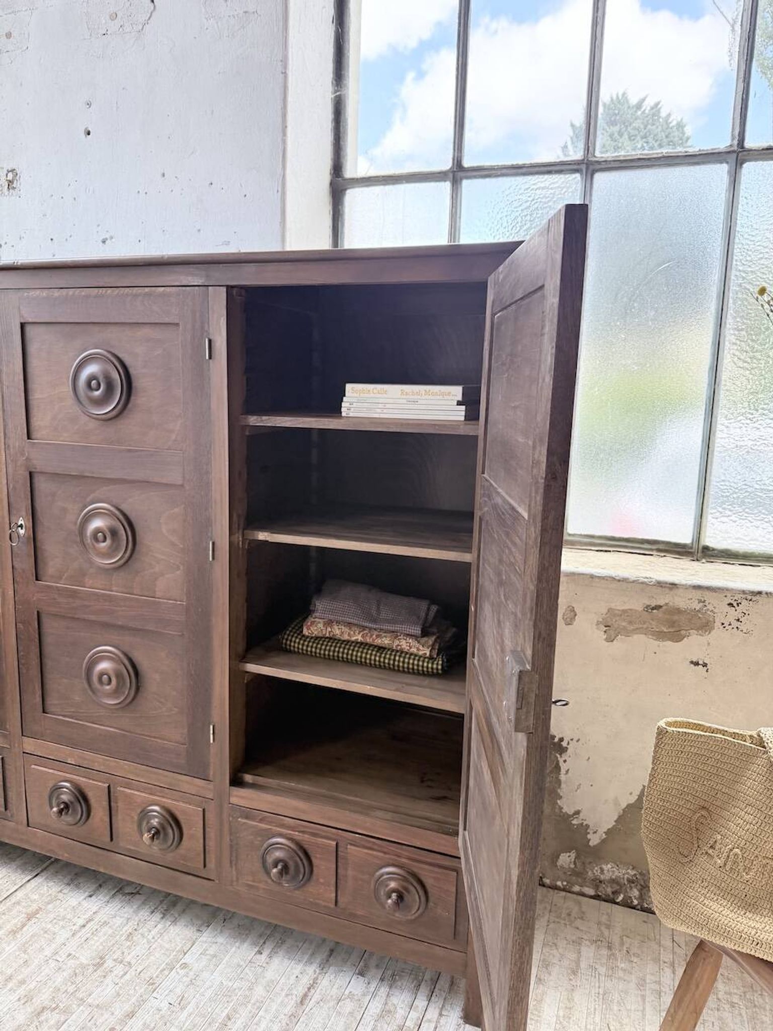 Oak wardrobe "Basque" Dudouyt