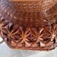 Coupe / panier ikebana japon bambou tressé XXth