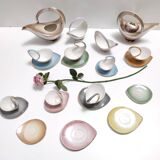 Service de petit-déjeuner en céramique colorée de 22 pièces par Italo Casini, Sesto Fiorentino