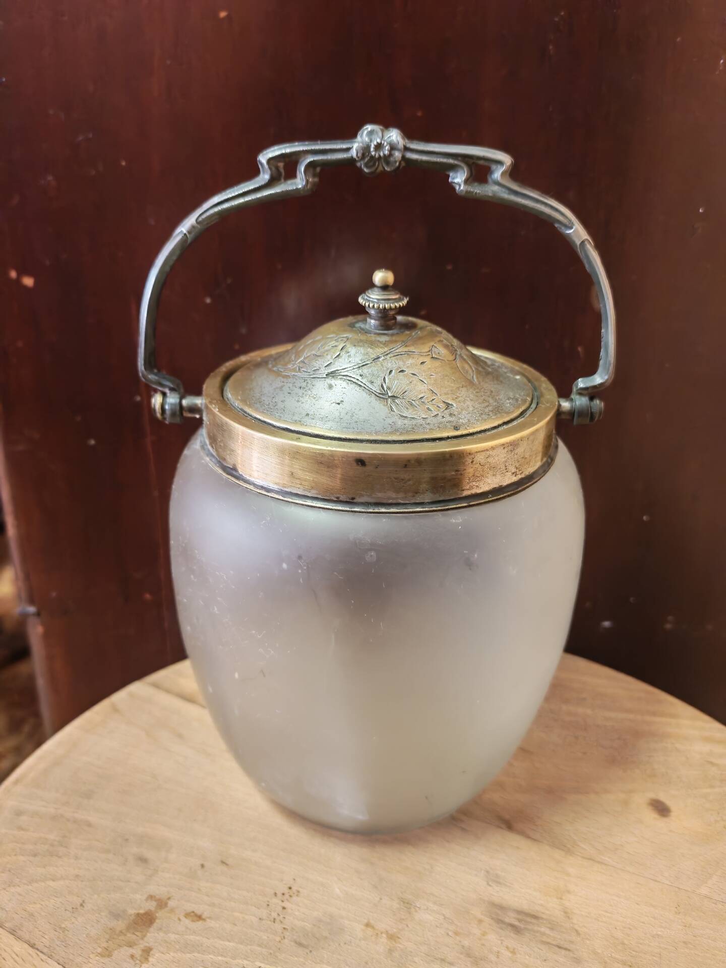 Antique Art Deco biscuit barrel