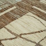 Handmade Turkish One of a Kind 286 cm x 365 cm Beige Wool Carpet