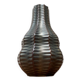 Vintage German brutalist ceramic gourd vase by Heinrich Fuchs for Luisenburg, 1970s.