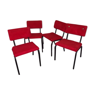 Lot 4 chaises 1960