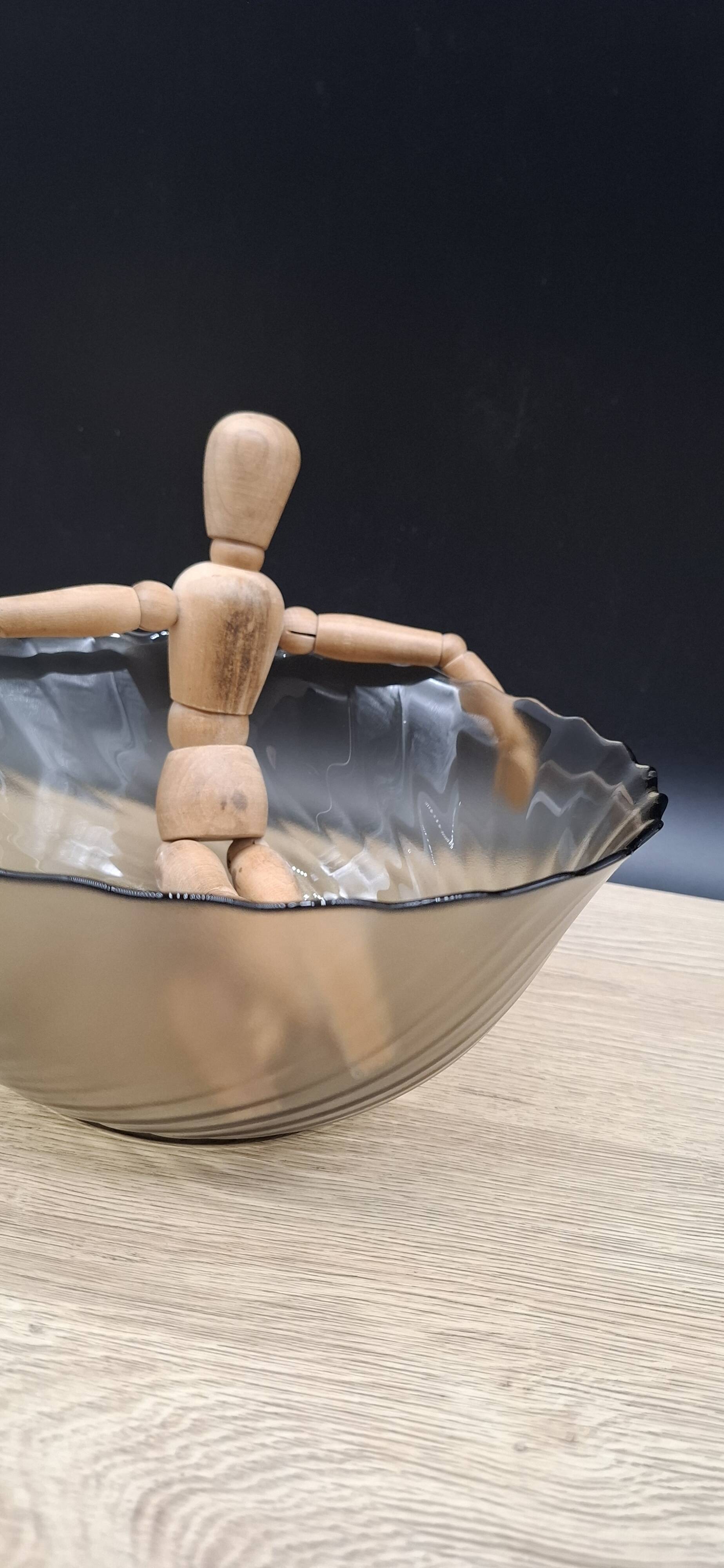 Arcoroc amber salad bowl