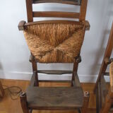 Paire de chaises en bois