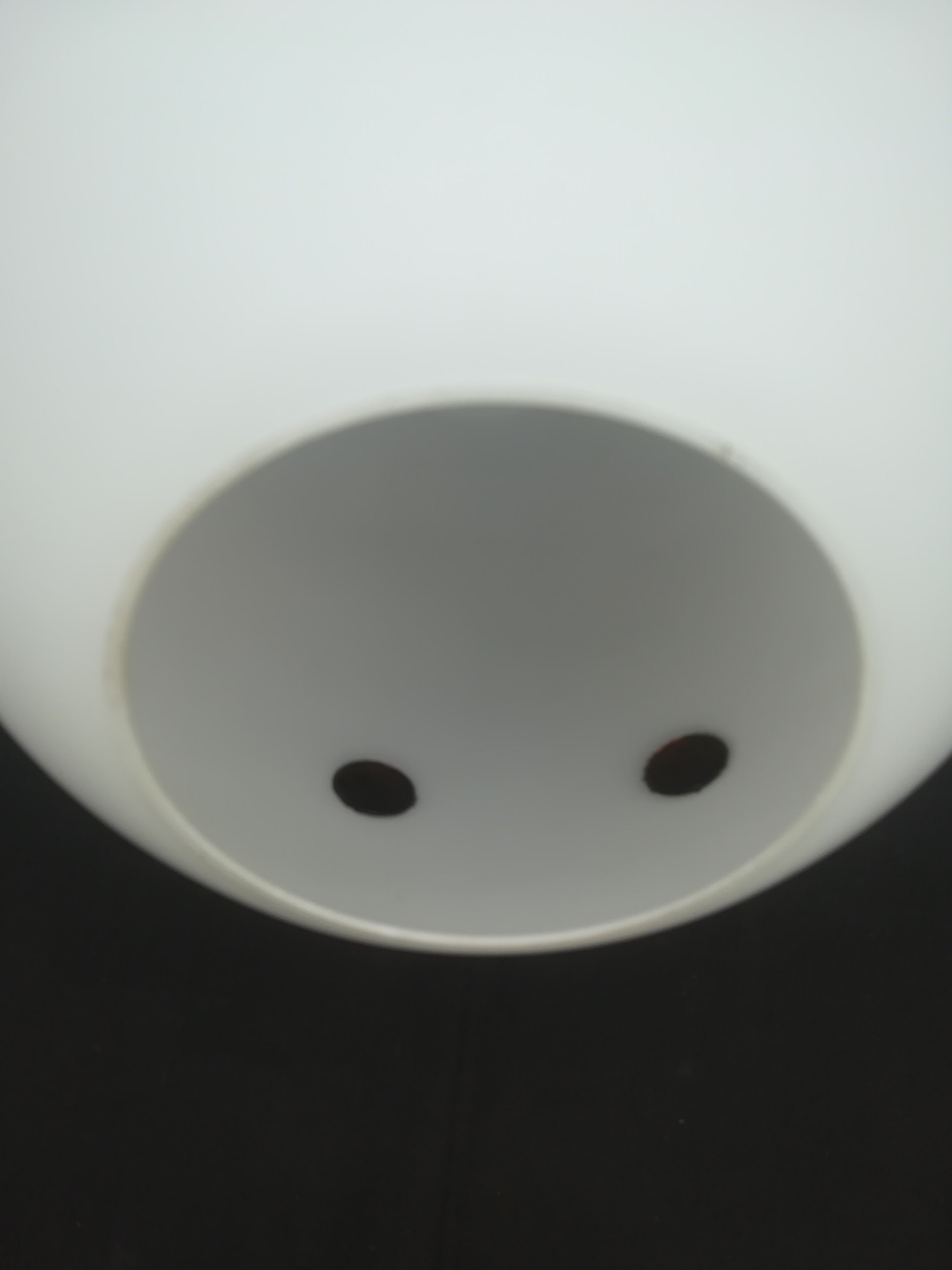 Pendant lamp ball in opaline