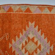 Unique Motif Vintage Wool Runner Rug sku 2120