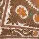 Suzani Tapestry - Faded Red Uzbek Table Cloth - Tribal Embroidery Wall Decor, Vintage Boho Bedspread