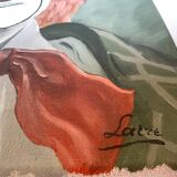 Tableau clown huile sur toile signée
