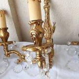 Paire d'appliques bronze