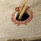 Antique Chinese enameled ceramic lamp