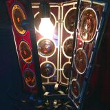 Lanterne fer forgé et vitraux