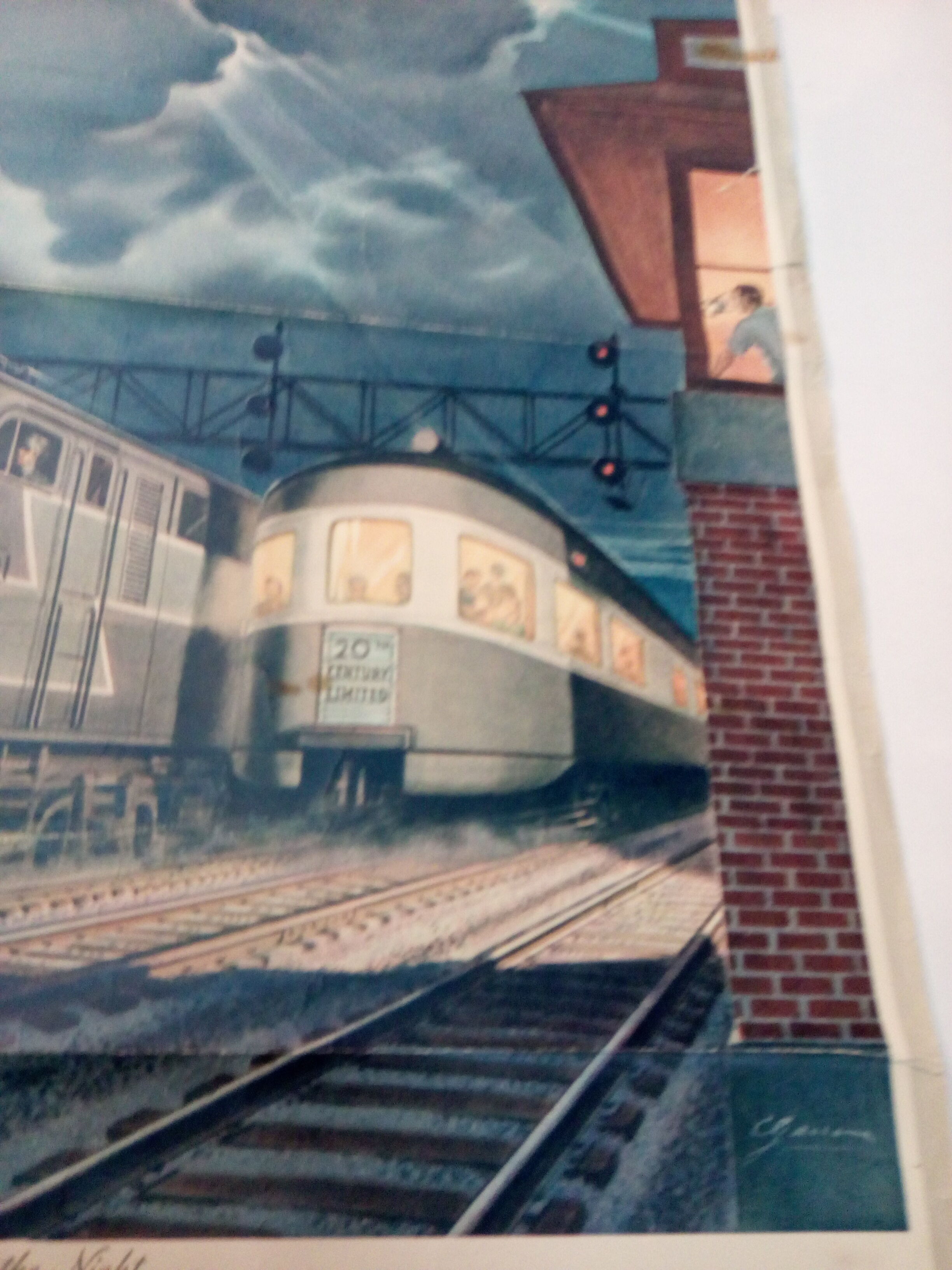 New York Central Train poster Leslie ragan system