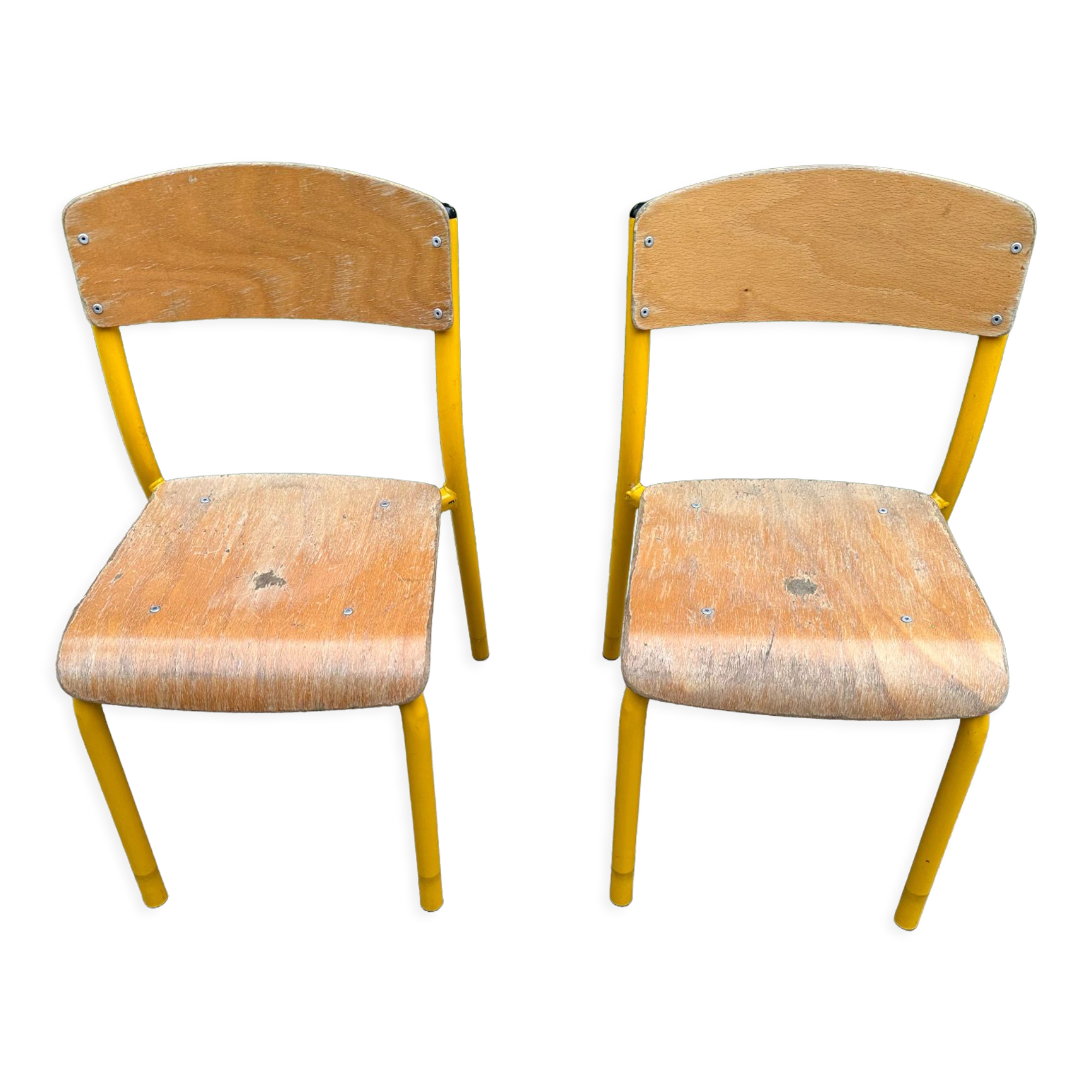 Pair of school chairs