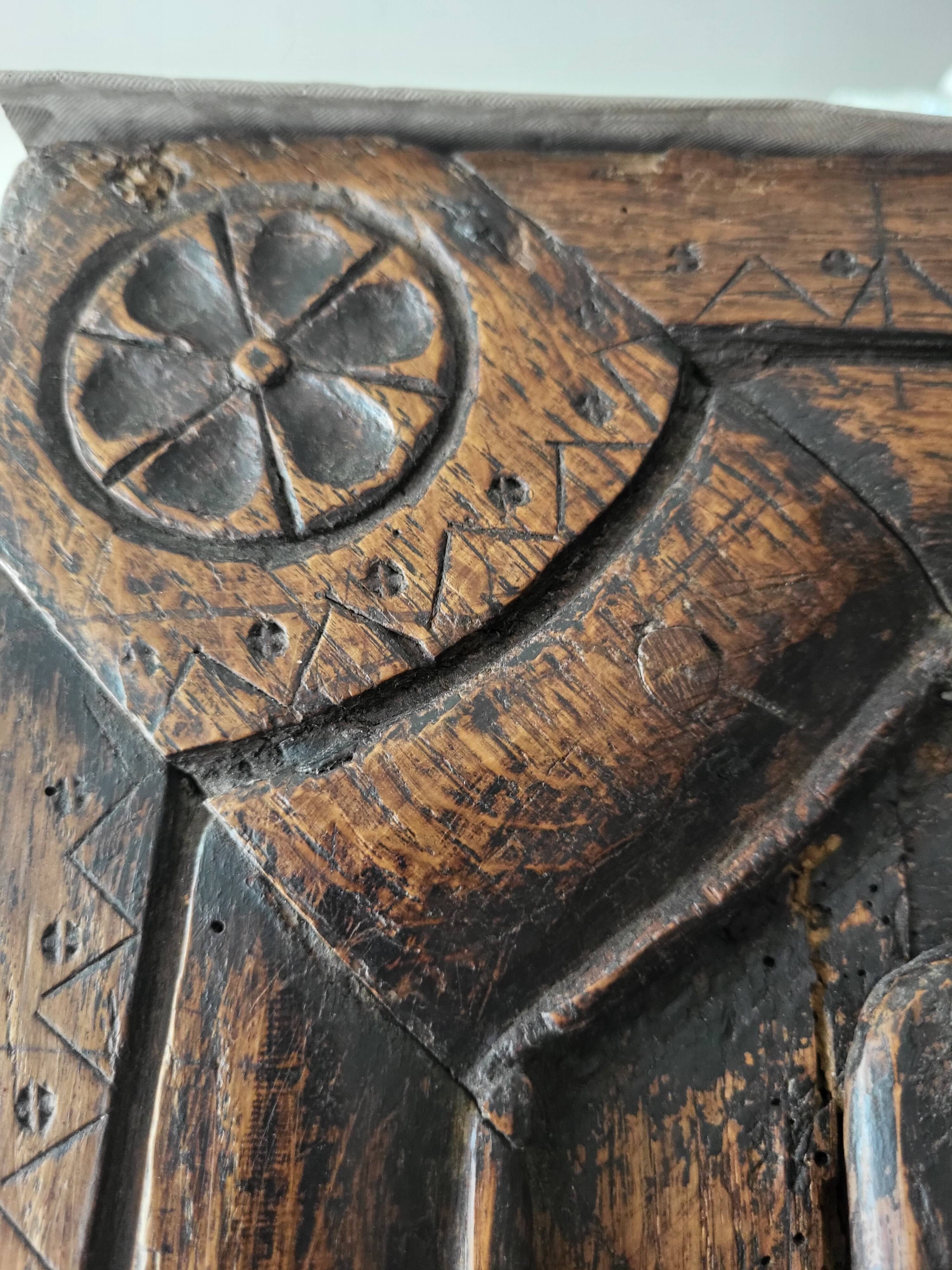 18th-century oak wardrobe