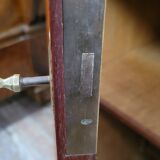 Ecole de Nancy : Grand buffet bibliothèque époque Art Nouveau en acajou