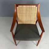 Peter Hvidt& Orla Mølgaard-Nielsen FD146 Cane Back Easy Chair, Denmark