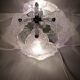 Murano ice glass wall light by Mazzega 1970s