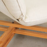 Foldable lounge set in pinewood by Burkhard Vogtherr for Rosenthal