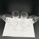 Series of 6 white wine glasses signed Baccarat model Zurich