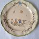 6 dinner plates with Moustiers de Longchamp decor. 1985