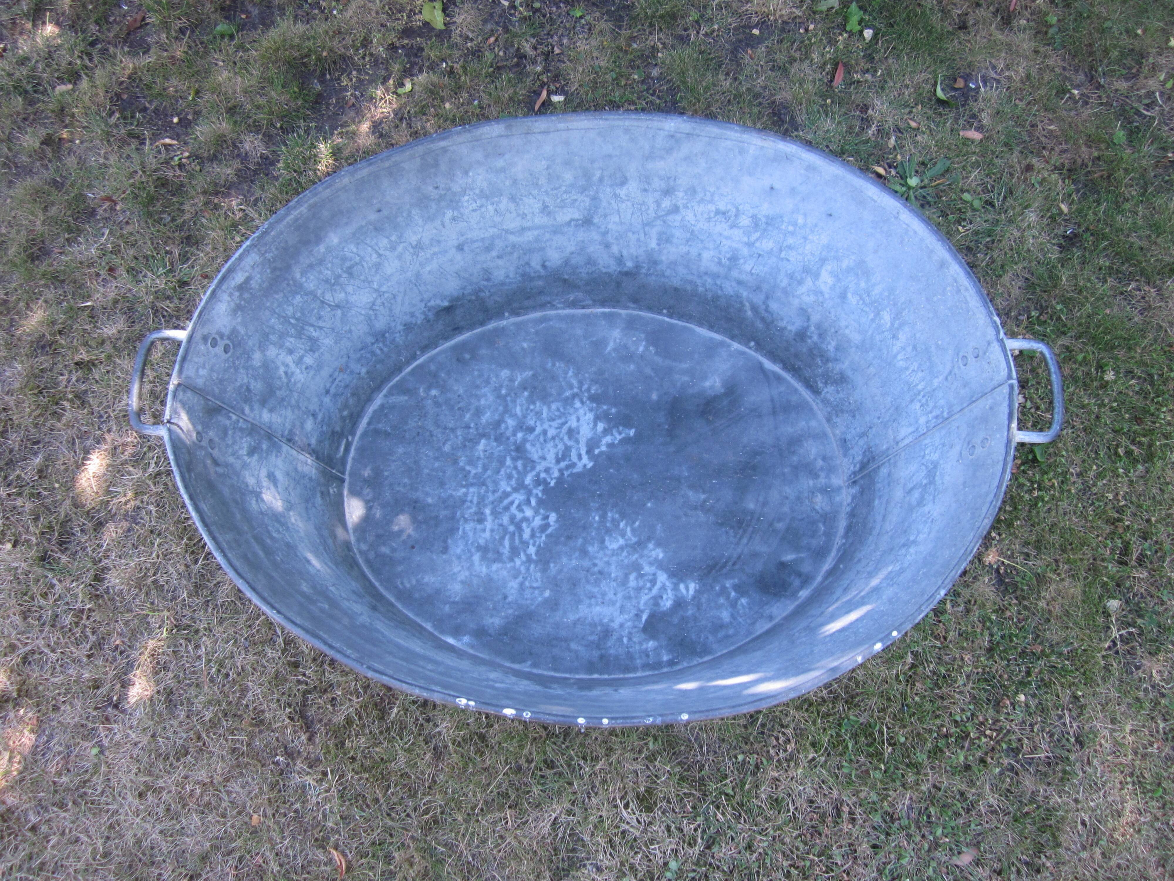 Old zinc basin