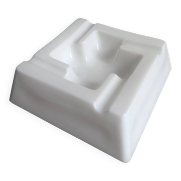 White glass ashtray, 1970s