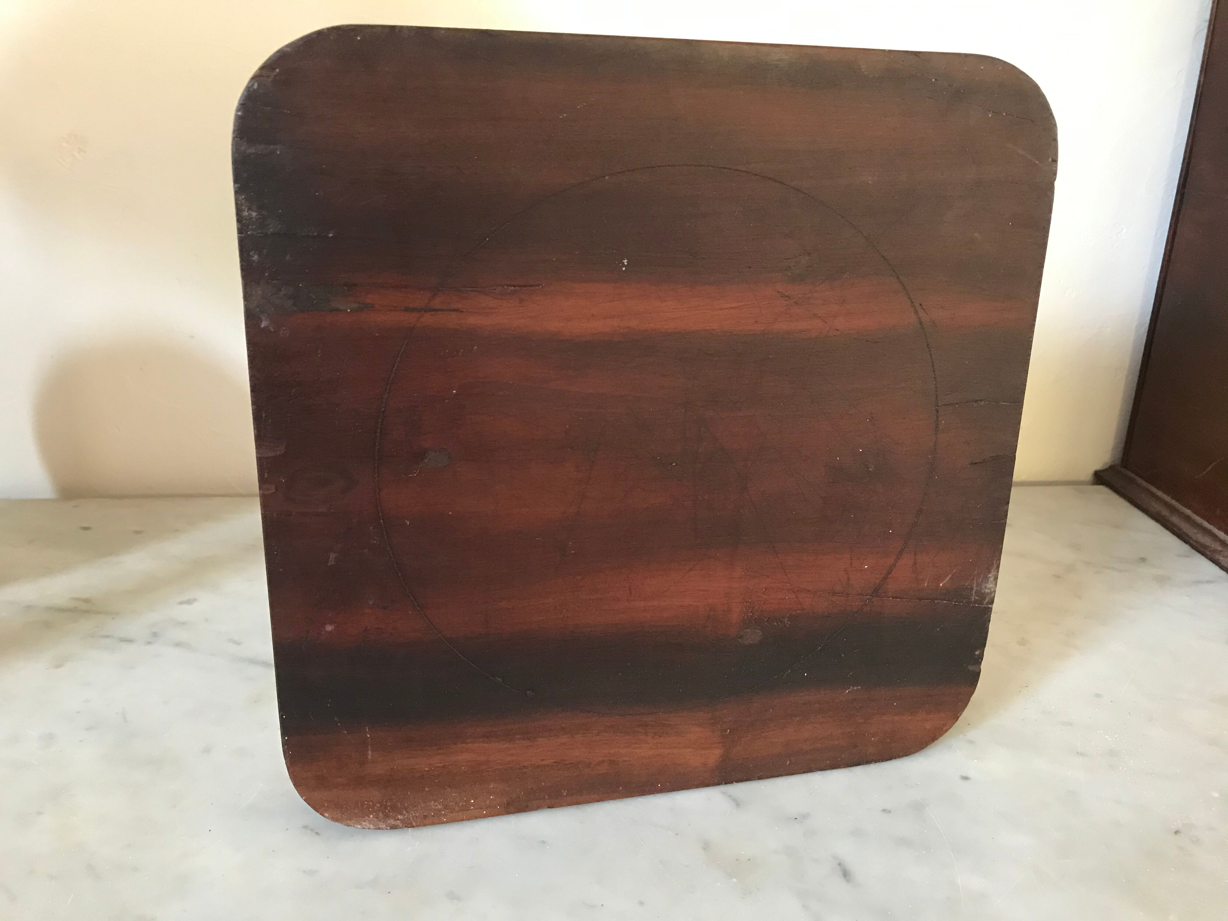 Vintage trinket bowl in solid wood