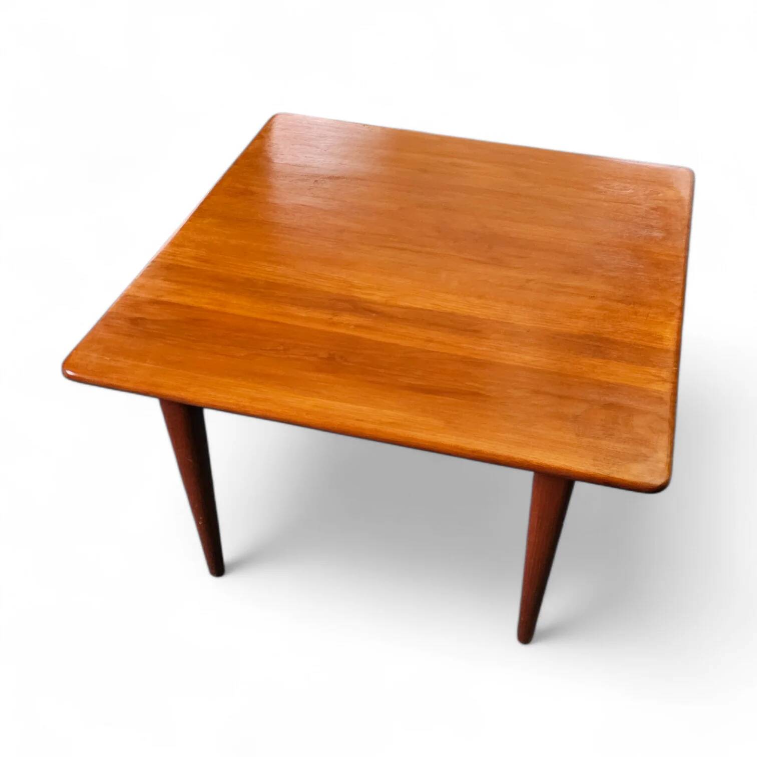 Danish square coffee table in teak by Mikael Laursen for A/S Mikael Laursen, Denmark, 1960s
