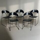 2 Hannes Wettstein dining chairs for Baleri Italia Juliette model