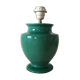 Pied de lampe céramique turquoise, circa 1980