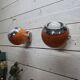 Pair of vintage 70s eyeball wall lights.