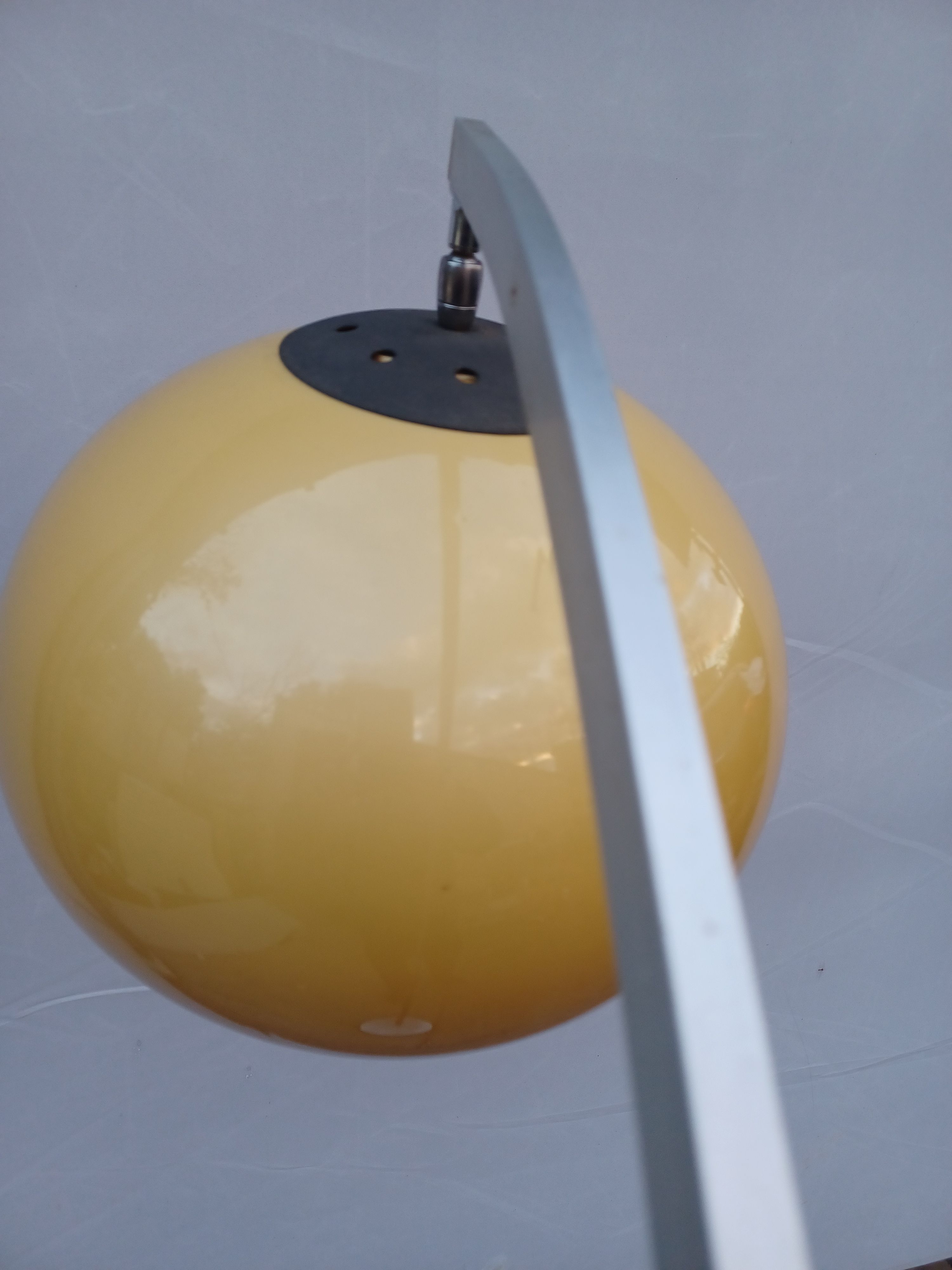 Vintage height adjustable arch floor lamp 1960s-70s