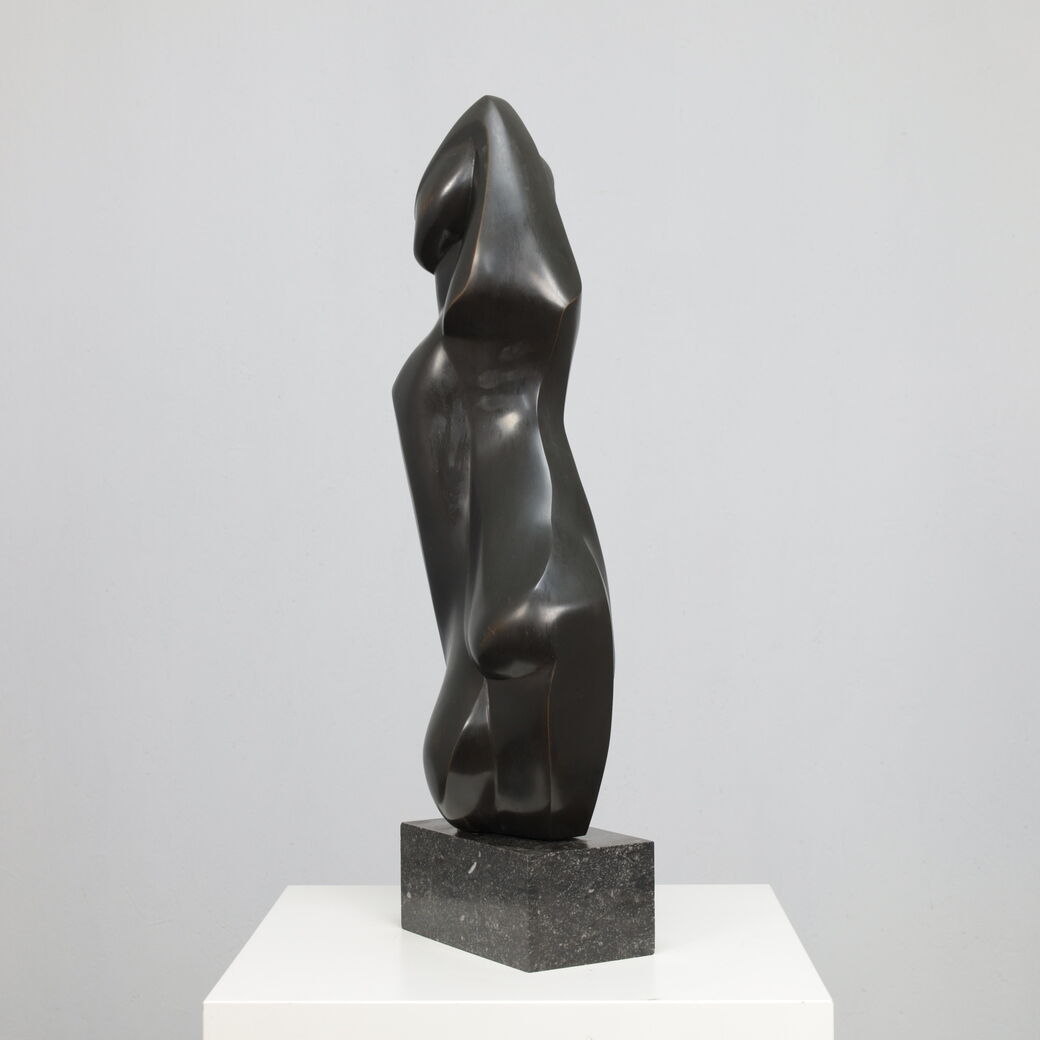Bronze woman figure sculpture by Francine Govers, Netherlands, 1990s