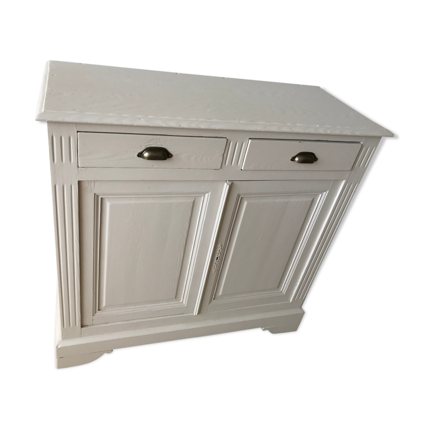 Old off-white skated buffet