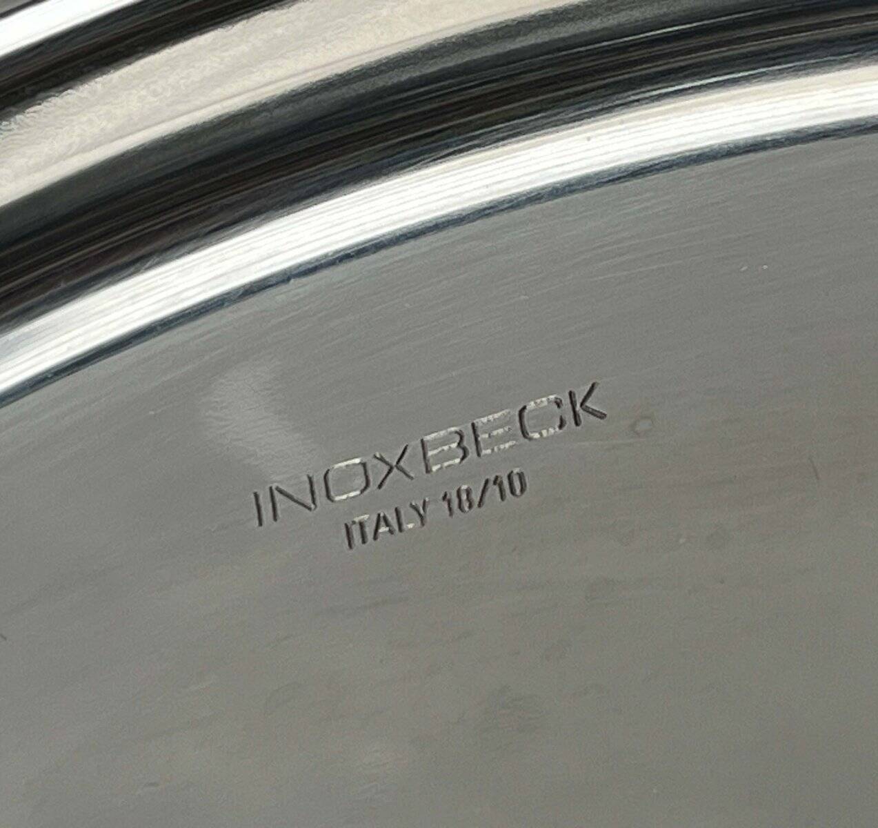 Postmodern Metal Tray from Inoxbeck, Italy, 1980s