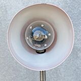 Vintage red hala zeist clamp spot lamp